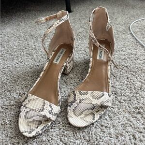Steve Madden snakeskin heels